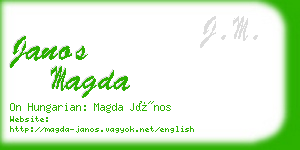 janos magda business card